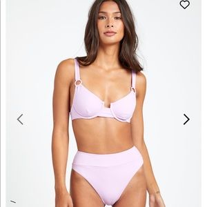 RVCA SOLID UNDERWIRE BIKINI TOP